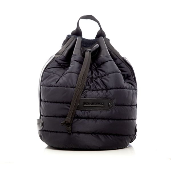 Puffer Backpack Black elena athanasou bags