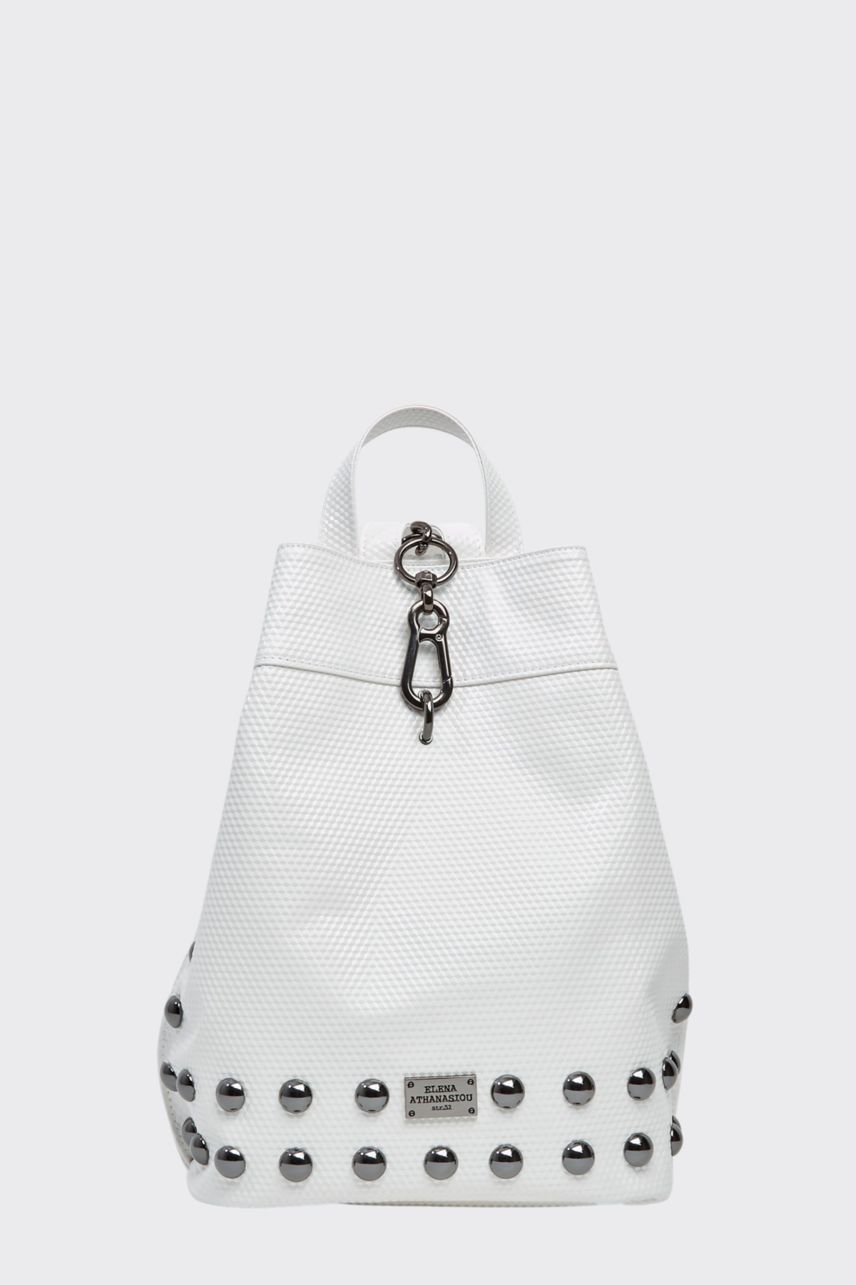 Black N' Metal Backpack 3D White