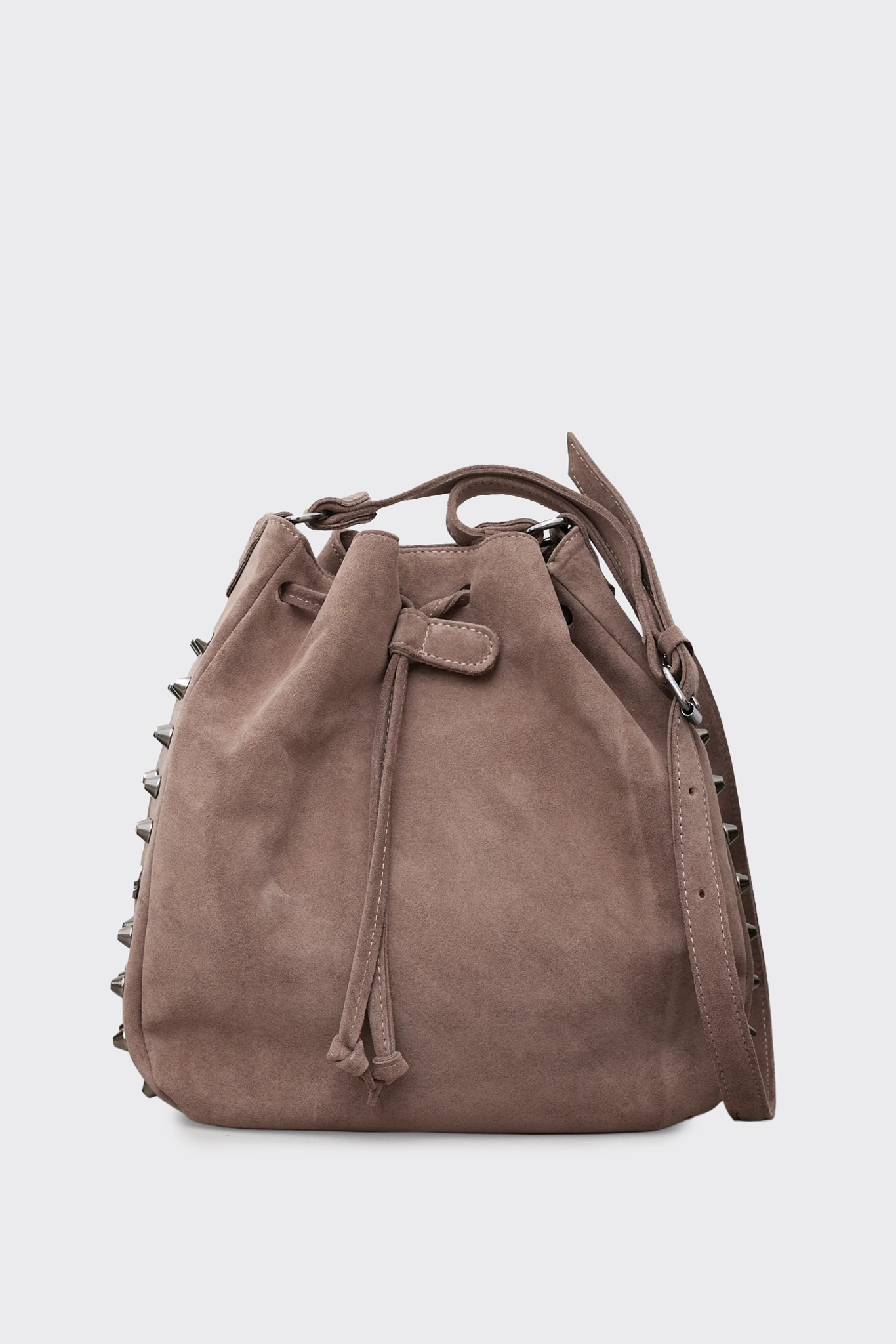 Bling Suede Pouch Bag Κακάο - Image 1