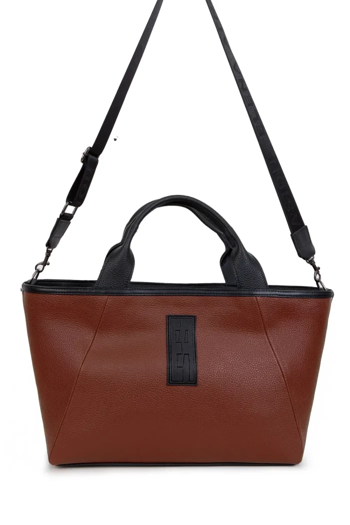 Classy Tote & Shopper Bag Κακάο - Image 4