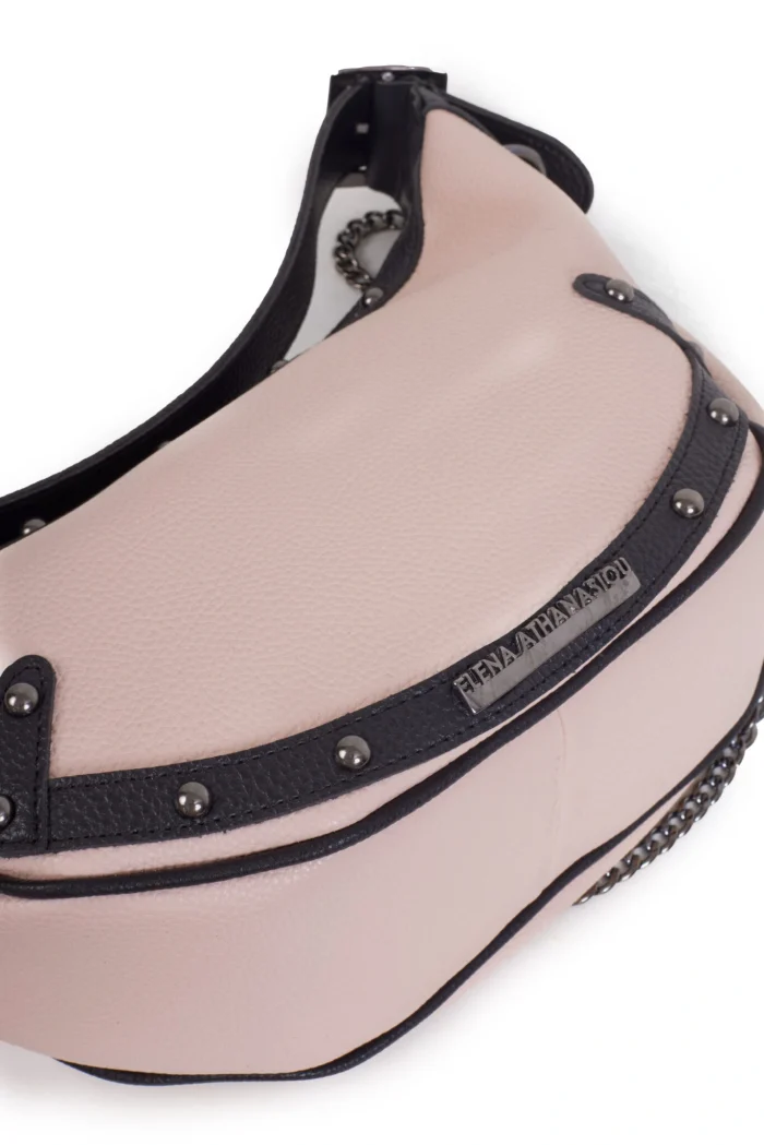 Hype Vegan Baguette Bag Ροζ - Image 4