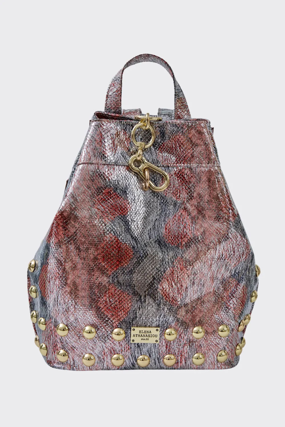 Black N' Metal Shiny Snake Backpack Γυναικείο Ροζ - Image 1