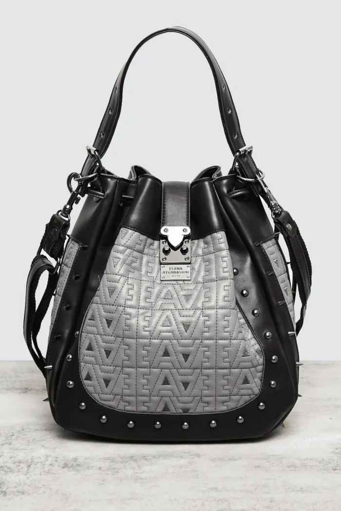 Rebel Logo Pouch Bag Γκρί - Image 2