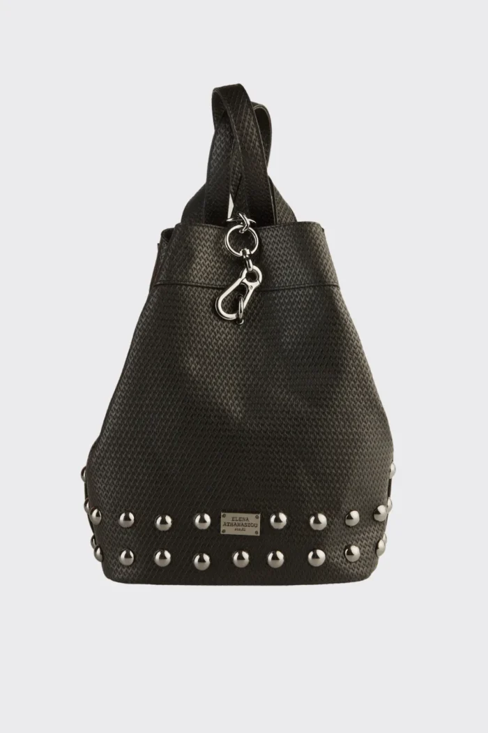 Black N' Metal Straw Backpack Γυναικείο Mαύρo - Image 2