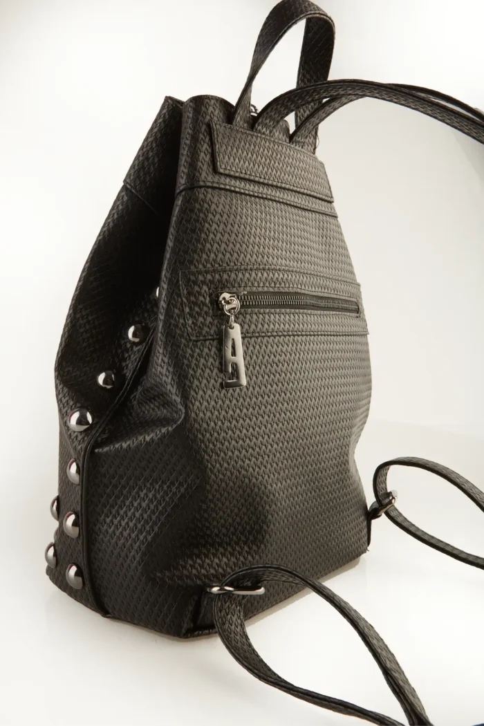 Black N' Metal Straw Backpack Γυναικείο Mαύρo - Image 6