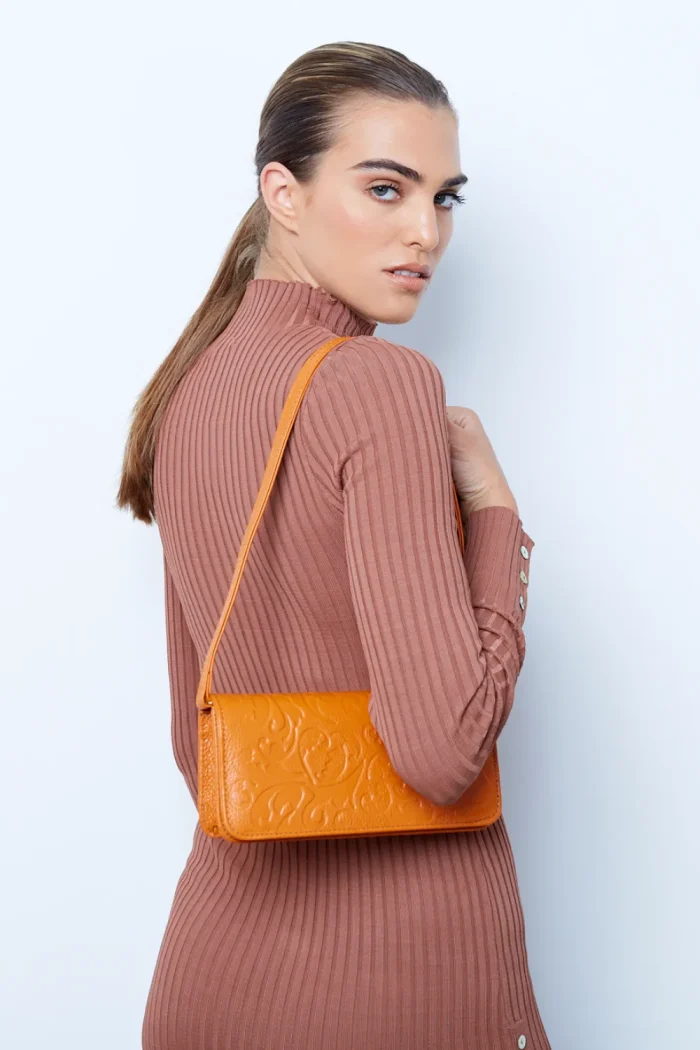 Paisley Τσάντα Ώμου Πορτοκαλι Large - Image 3