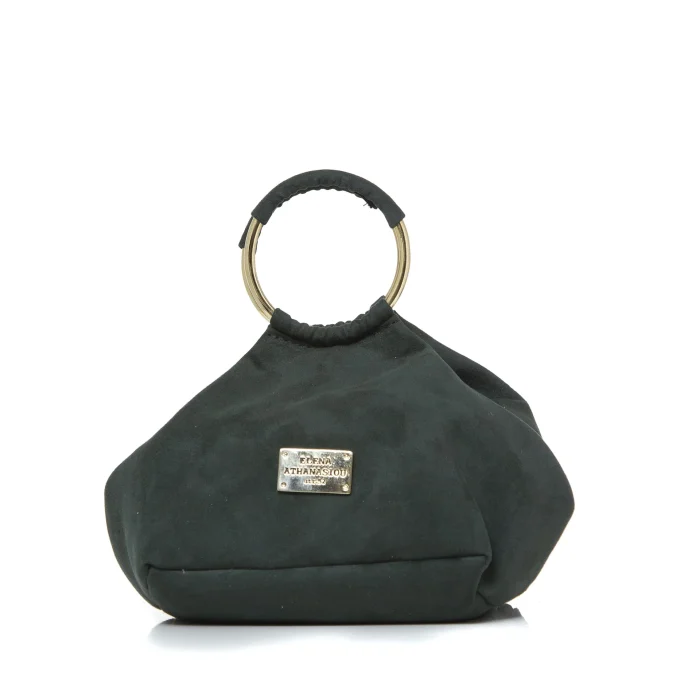 Bracelet Suede Τσάντα Εξόδου Χακί - Image 2