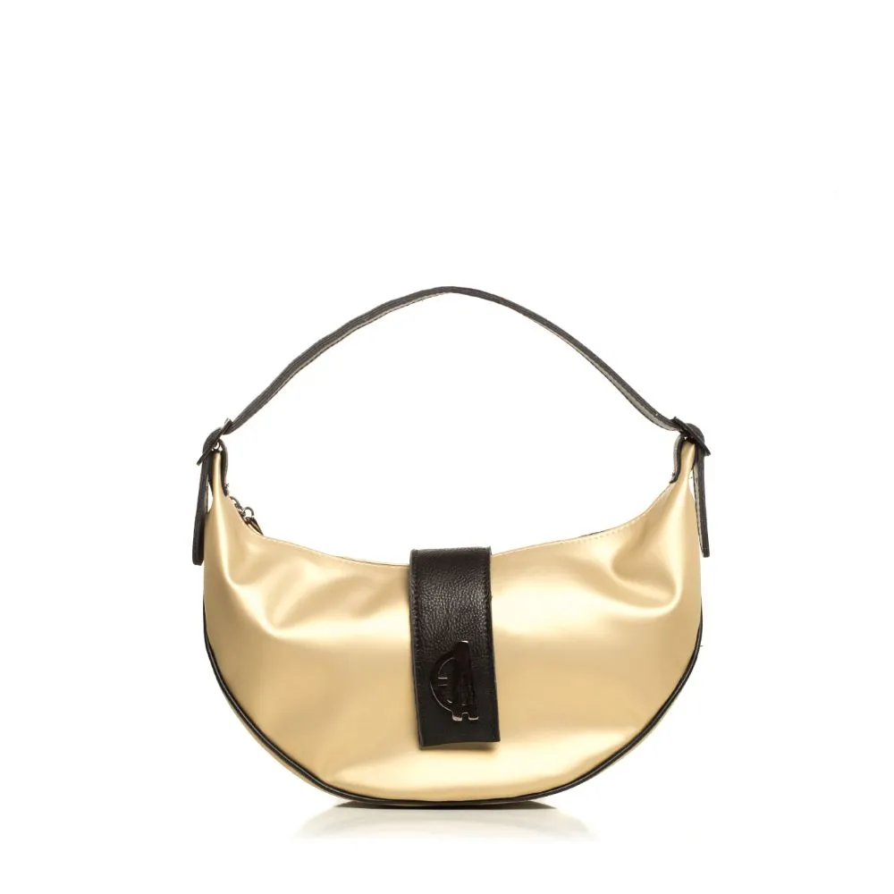 Vegan Baguette Τσάντα Ώμου Χρυσή - Image 1