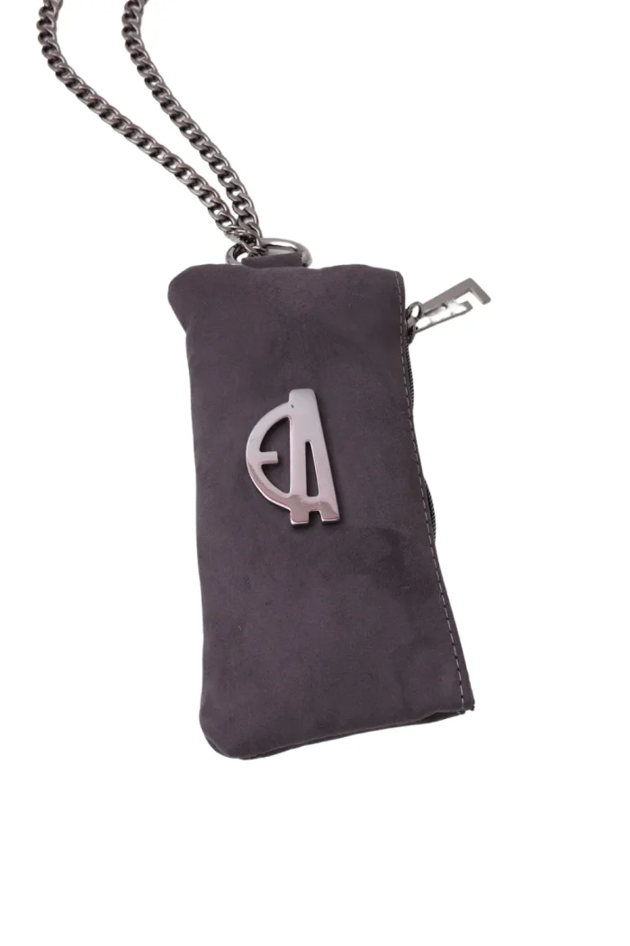 Chain Wallet Phone Bag Γκρι - Image 2