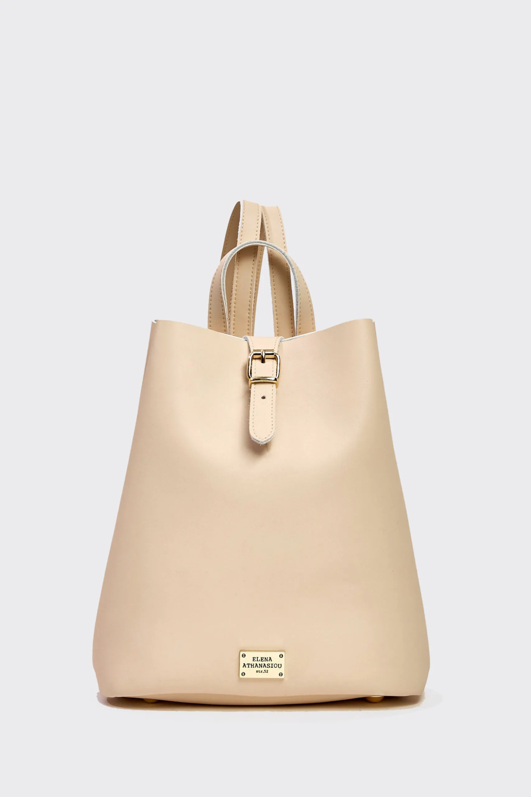 Recycled Leather Backpack Γυναικείο Μπεζ - Image 1