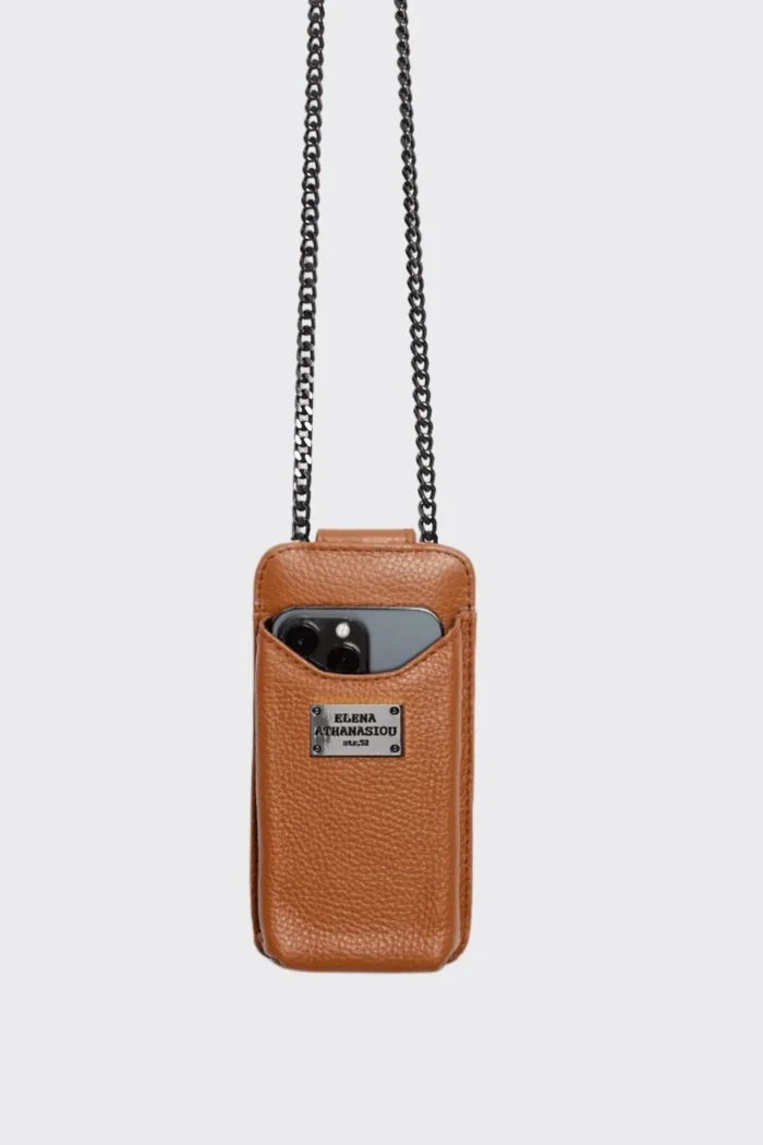 Chain Phone Bag Κονιάκ - Image 2