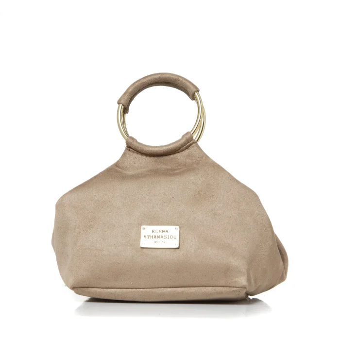 Bracelet Suede Τσάντα Εξοδου Μπεζ - Image 2