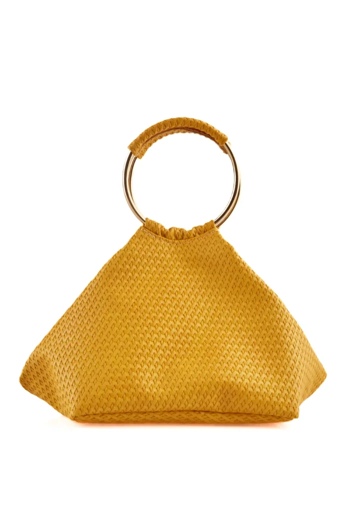 Bracelet Straw τσαντα εξοδου Κιτρινη - Image 3