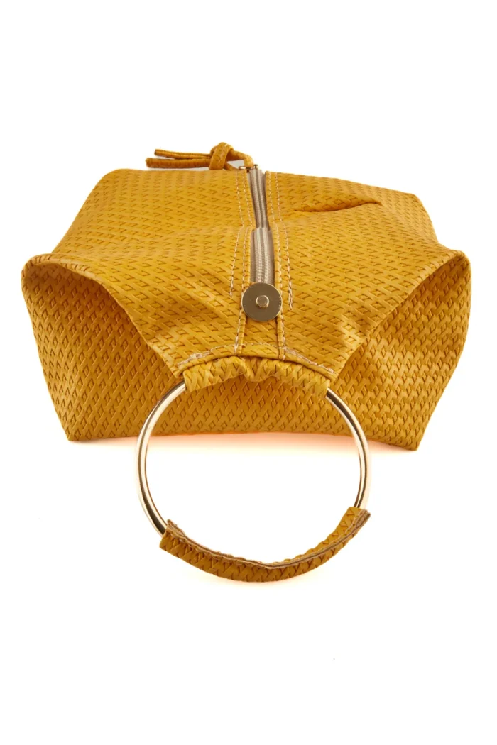 Bracelet Straw τσαντα εξοδου Κιτρινη - Image 4