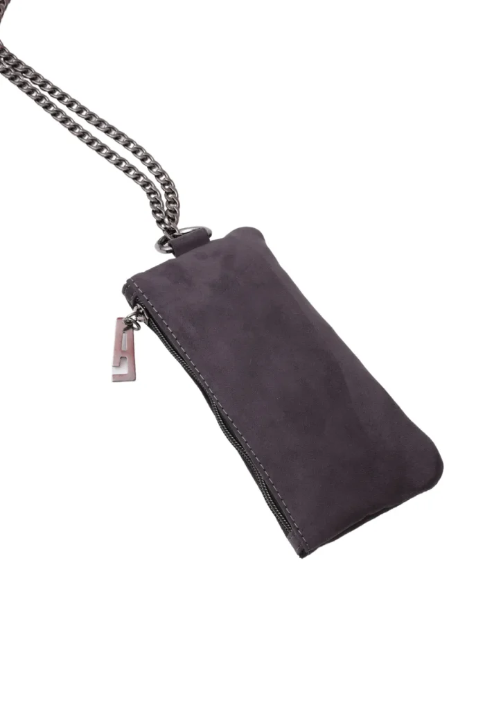 Chain Wallet Phone Bag Γκρι - Image 3