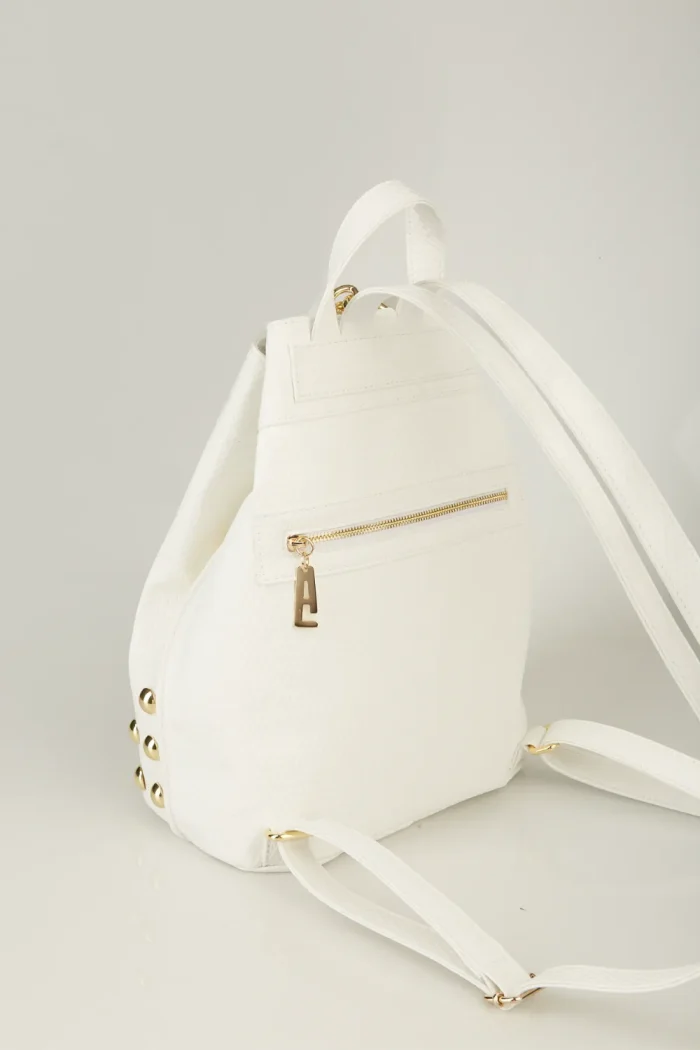 Black N' Metal Straw Backpack Γυναικείο Λευκό - Image 3