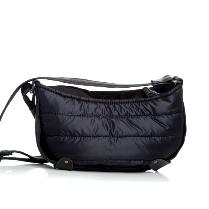 Body Bag Puffer Τσάντα Χιαστι Μαυρη Large - Image 2