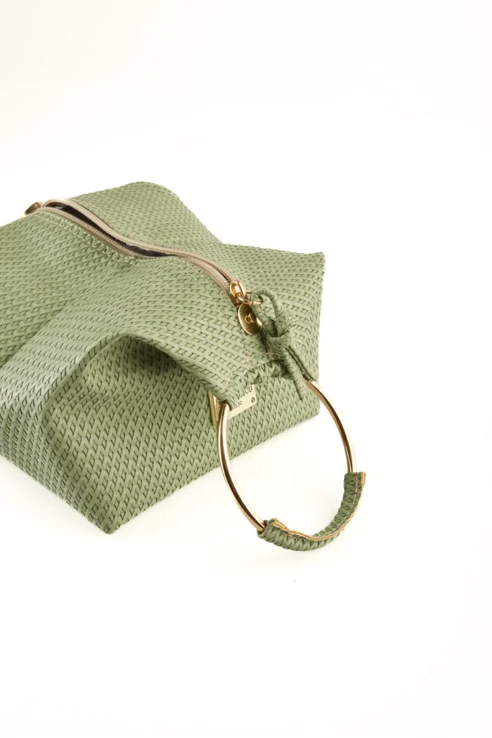 Bracelet Straw τσαντα εξοδου Mint - Image 4