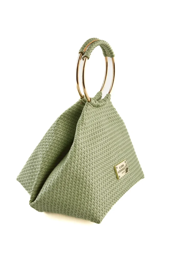 Bracelet Straw τσαντα εξοδου Mint - Image 2