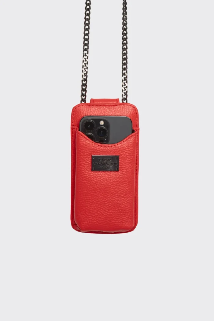 Chain Phone Bag Κοραλί - Image 2
