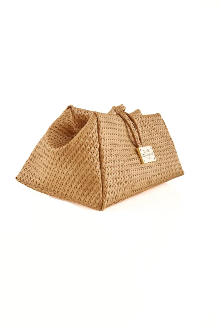 Lunchbag Straw Τσάντα Εξοδου Μπεζ - Image 2