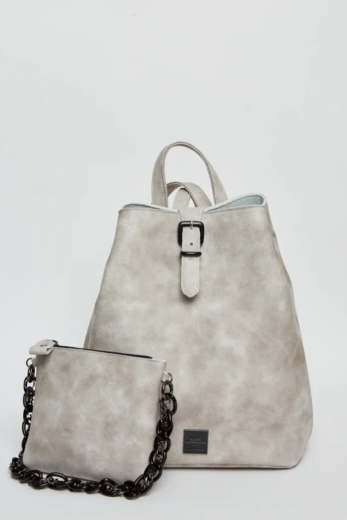 Retro Chain Backpack Γυναικείο Γκρι - Image 2