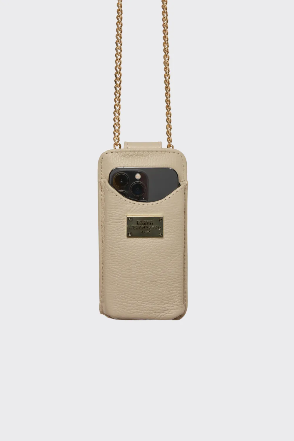Chain Phone Bag Μπεζ - Image 1