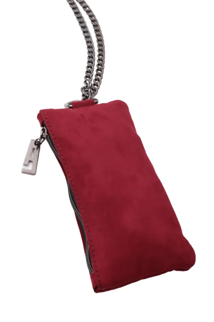 Chain Wallet Phone Bag Μπορντω - Image 3