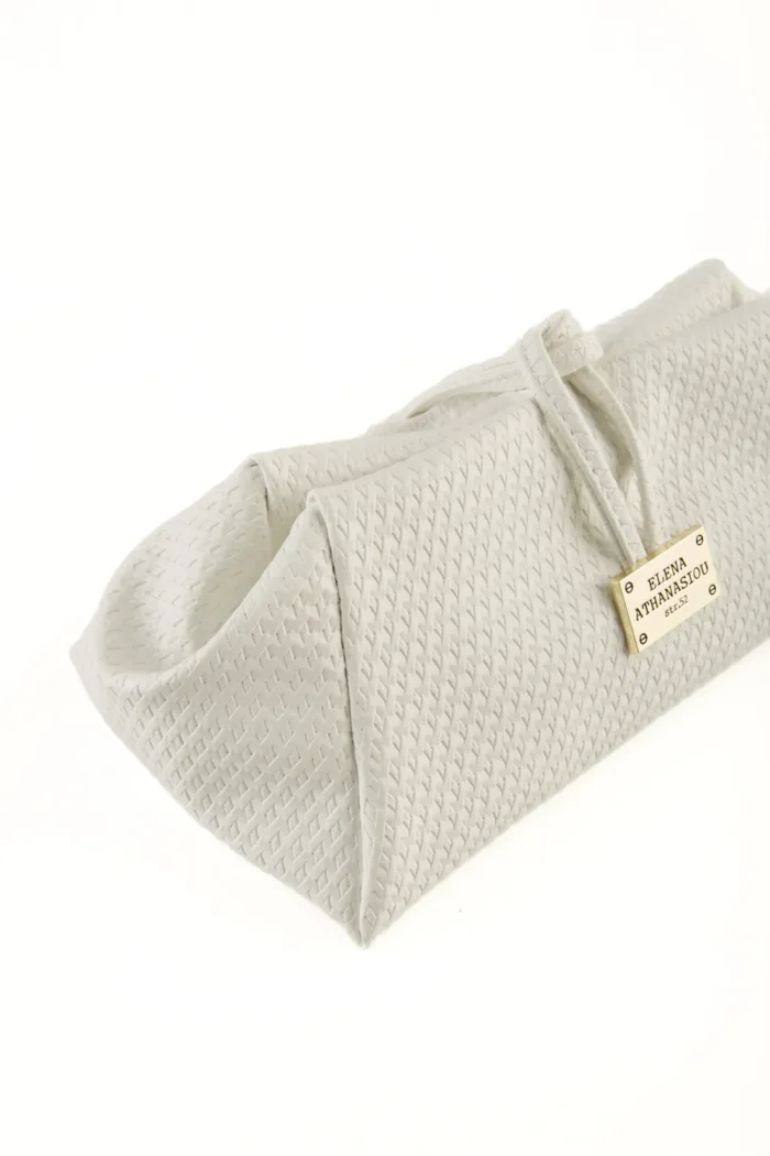 Lunchbag Straw Τσάντα Εξοδου Λευκο - Image 2