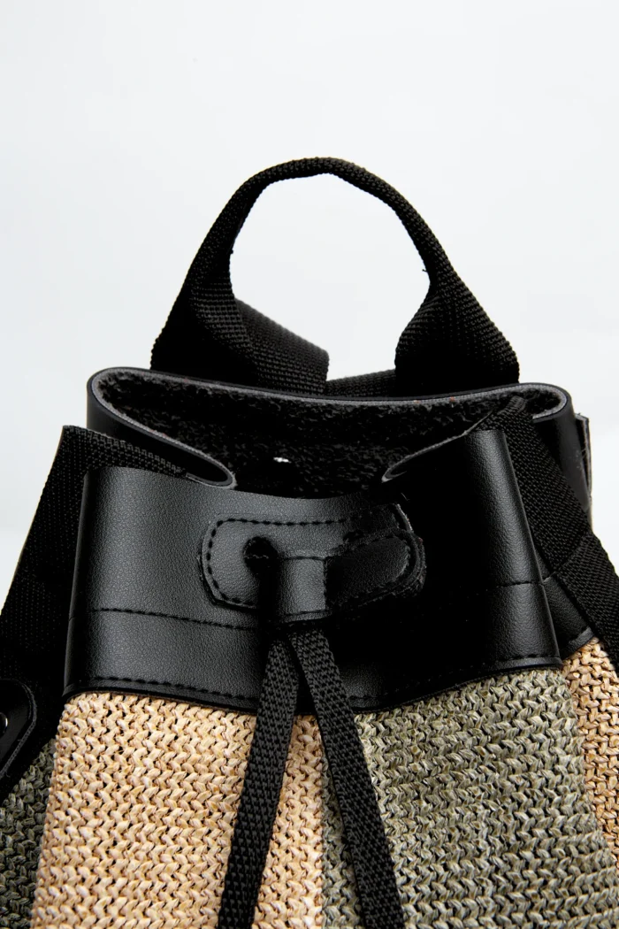 S. Natural Straw Backpack Γυναικείο Χακι - Image 2