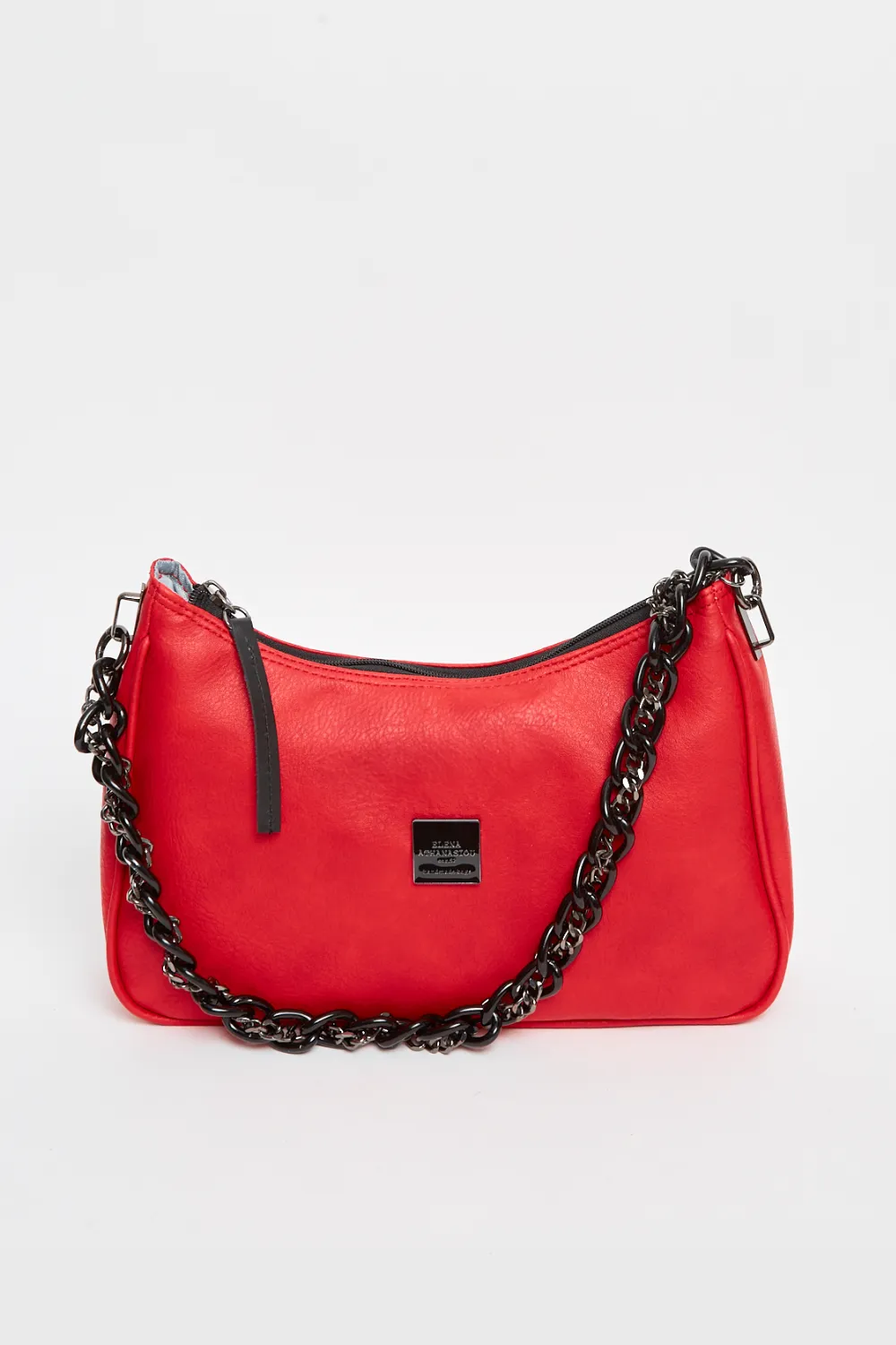 Retro Chain Baguette Bag Κόκκινο - Image 1