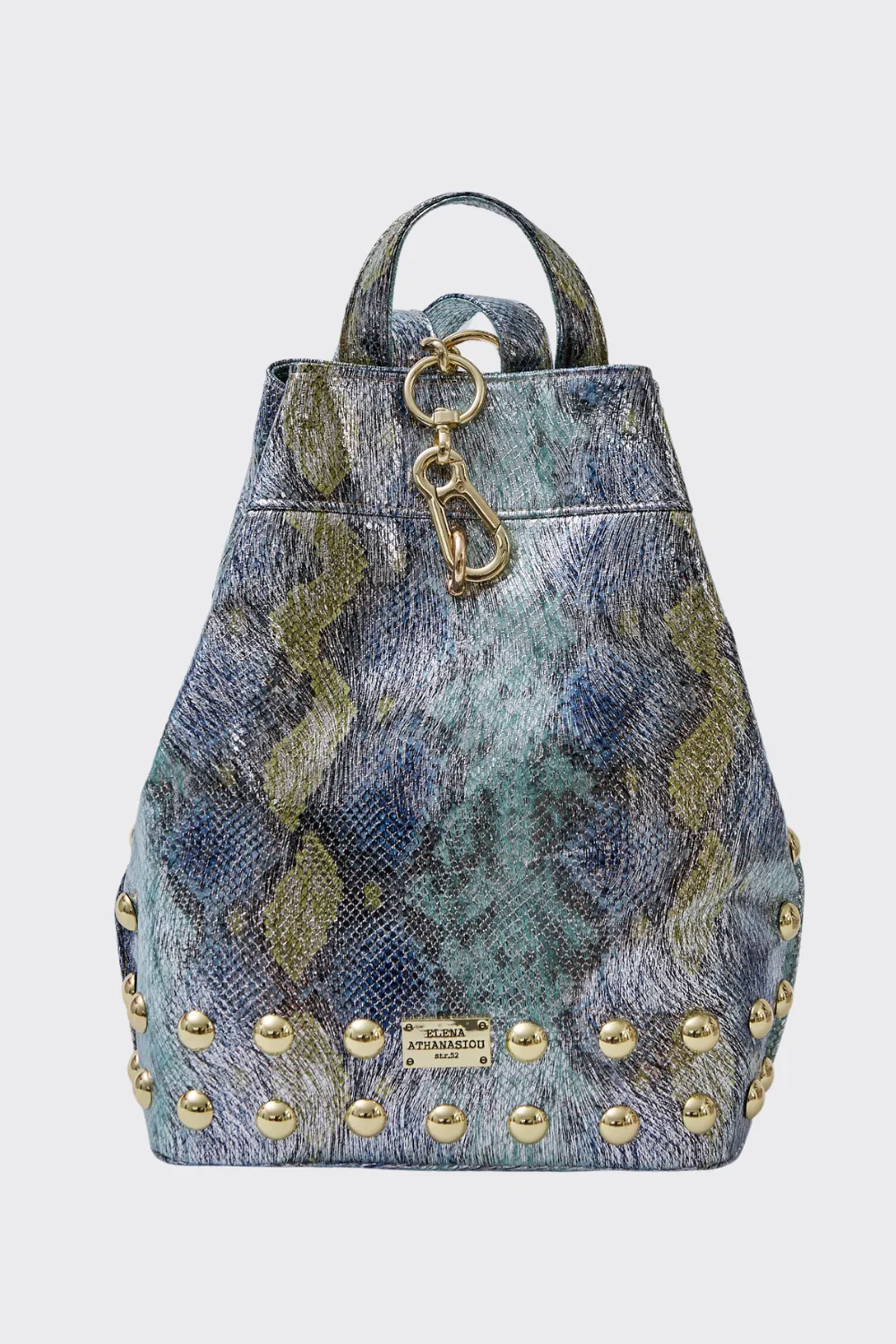 Black N' Metal Shiny Snake Backpack Γυναικείο Μπλε - Image 1