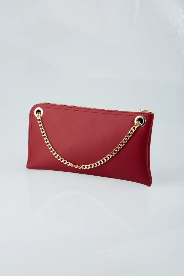Chain Clutch Bags Μπορντω - Image 3