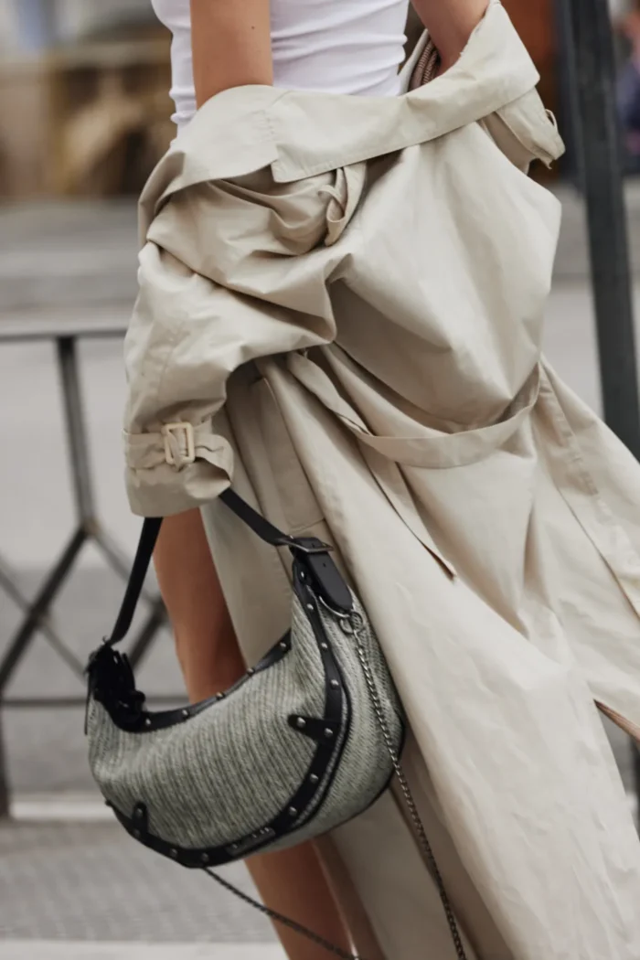 Hype Vegan Straw Τσάντα ωμο Γκρι - Image 5