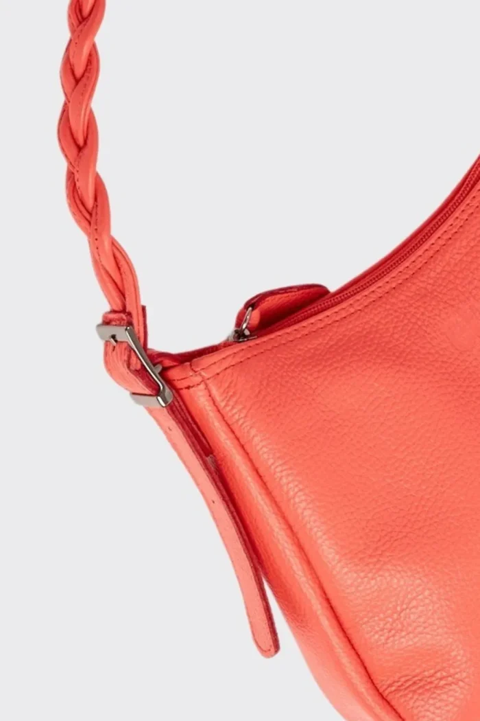 Braid Strap Baguette Bag Πορτοκαλι Small - Image 5
