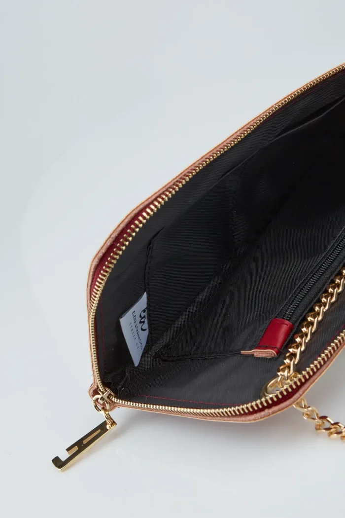 Chain Clutch Bags Μπορντω - Image 6