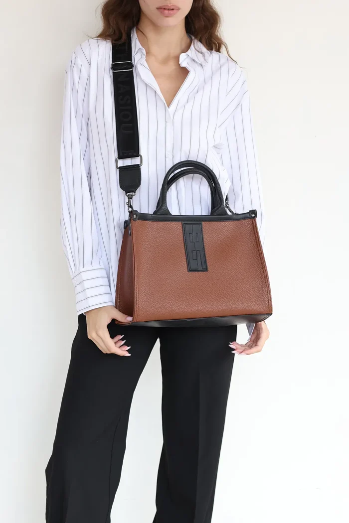 Crosstote Τσάντα Χειρος Καφε Small - Image 2