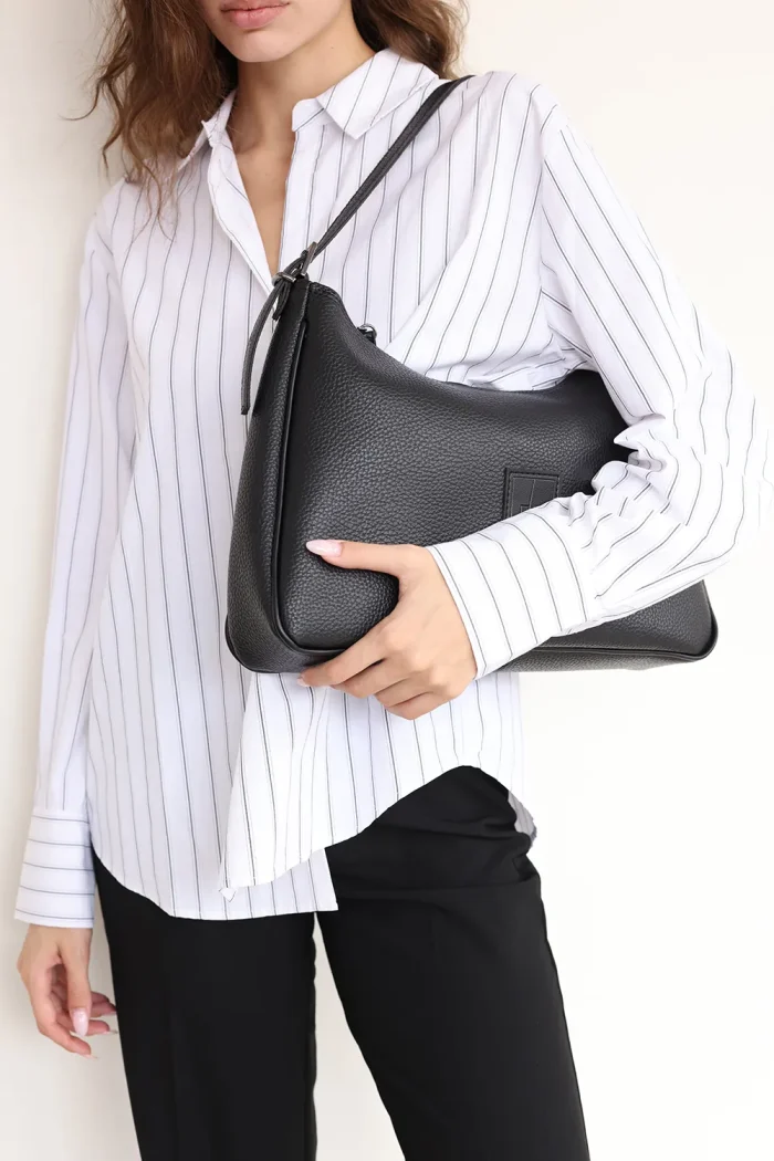 Vintage Baguette Bag Μαύρη Xl - Image 2