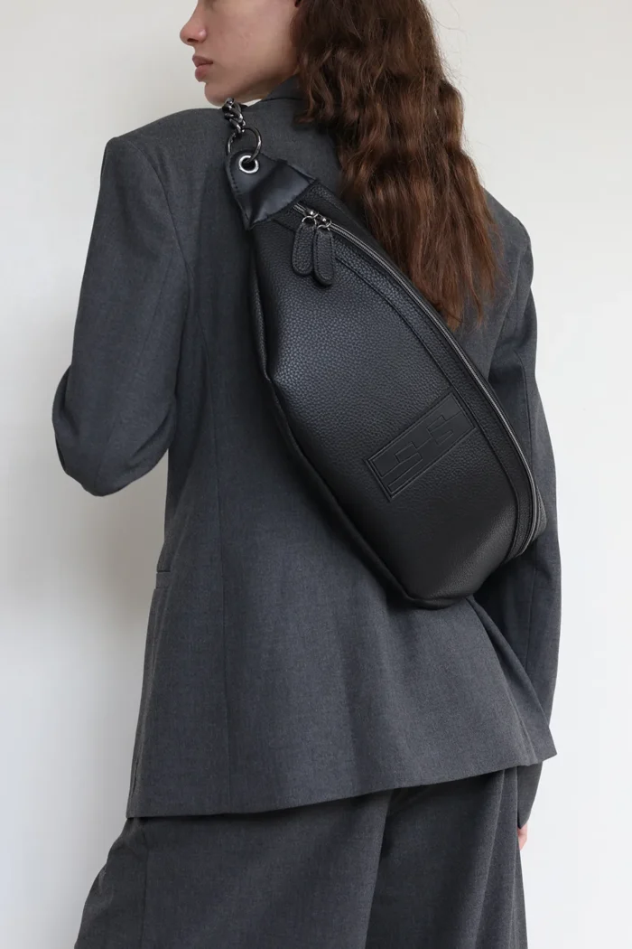 Body Bag Τσάντα Χιαστι Μαυρη - Image 2