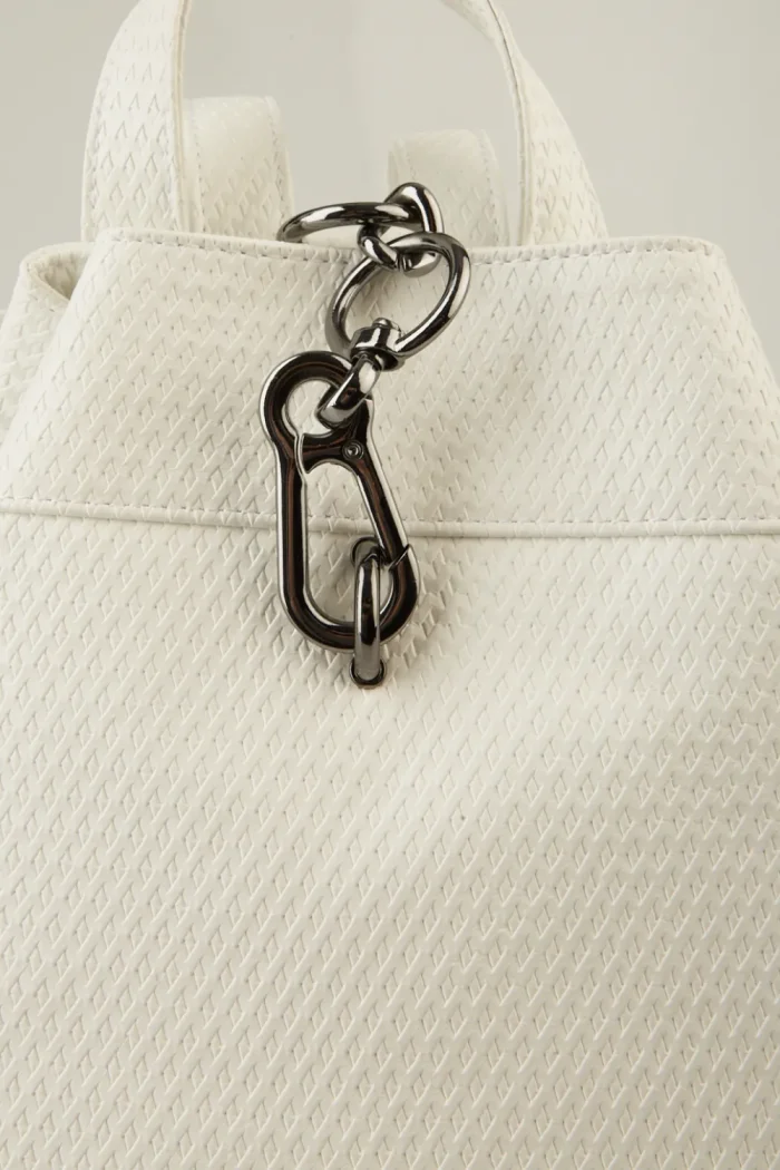 Black N' Metal Straw Backpack Γυναικείο Λευκό - Image 6