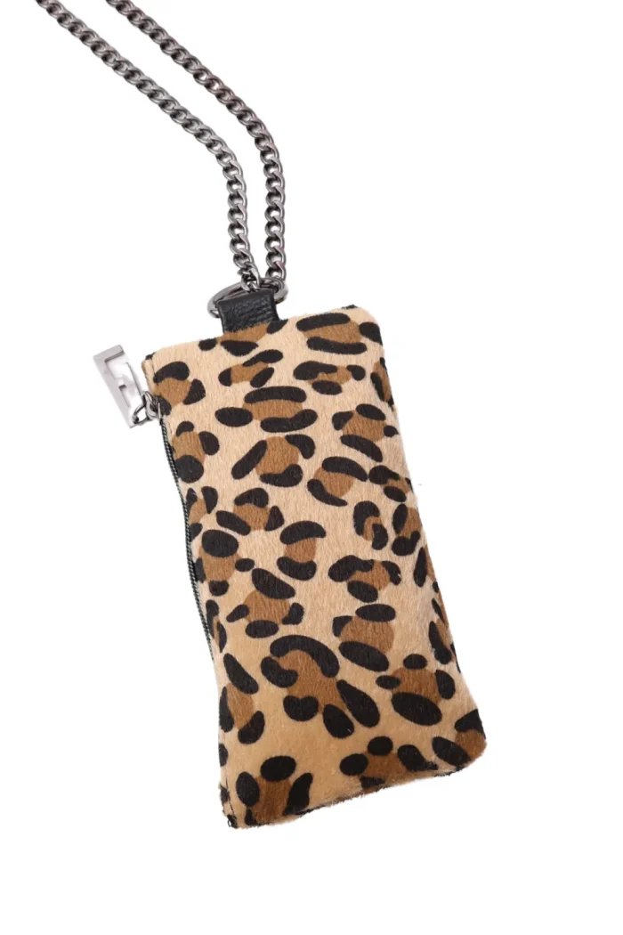 Chain Wallet Phone Bag Animal Natural - Image 3
