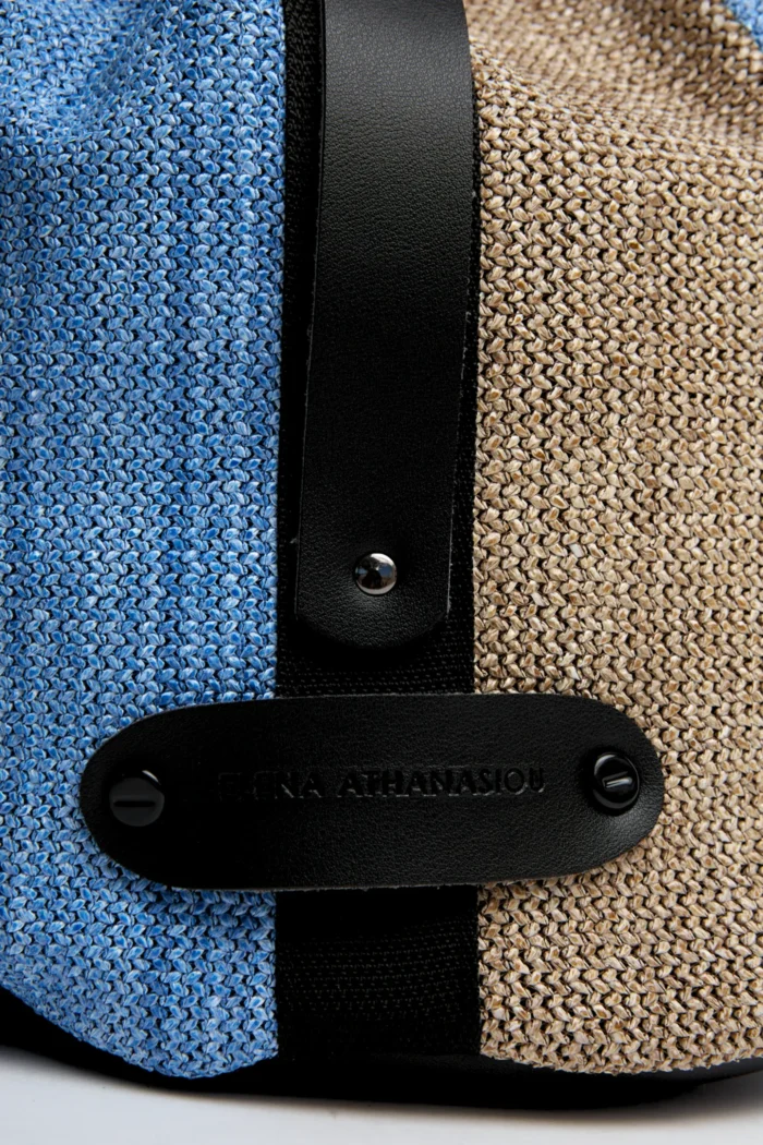 S. Natural Straw Backpack Γυναικείο Μπλε - Image 4