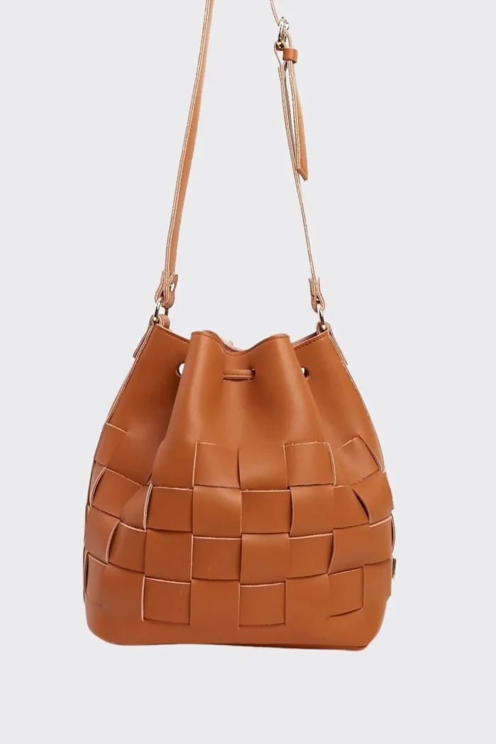 Straw Pouch Bag Κονιάκ - Image 2