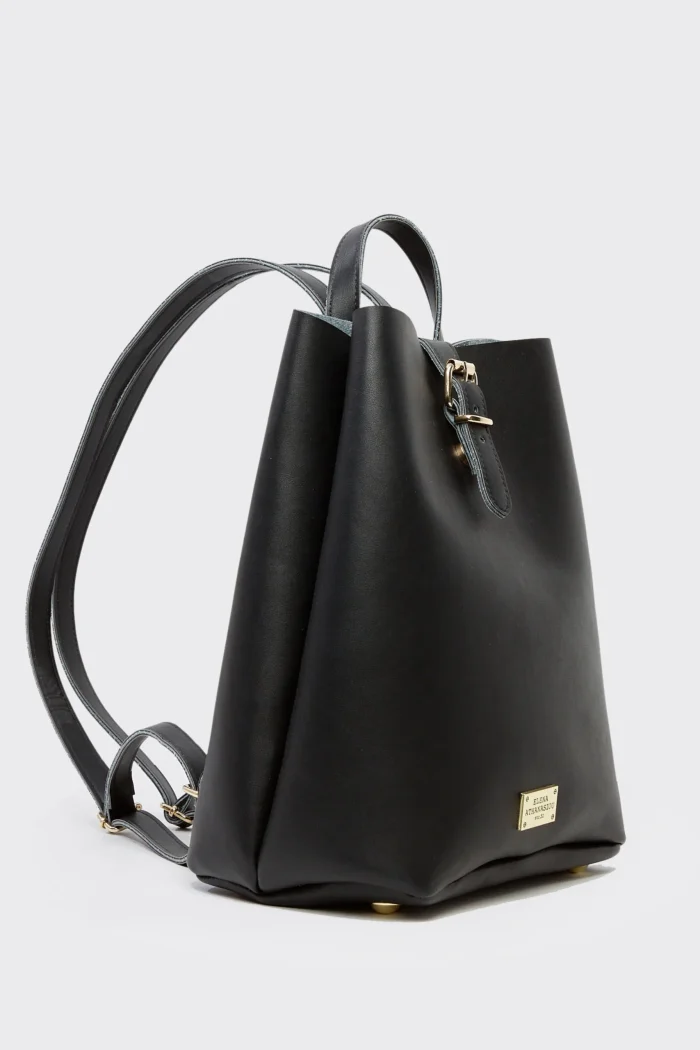 Recycled Leather Backpack Γυναικείο Μαύρη - Image 2