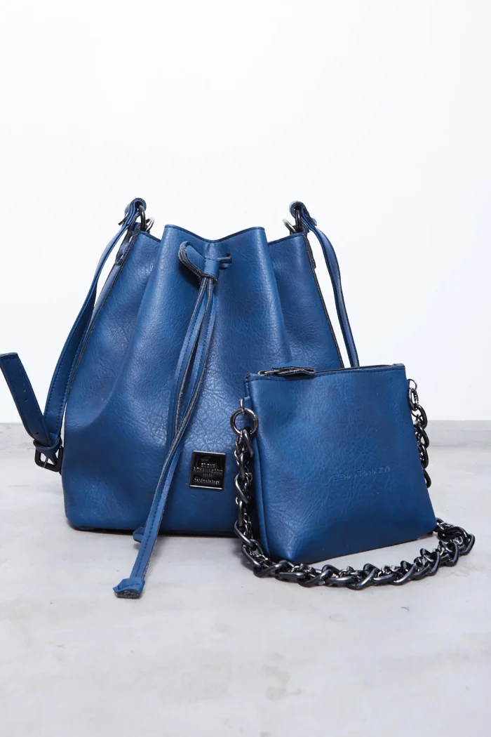 Retro Chain Pouch Bag Μπλέ - Image 2