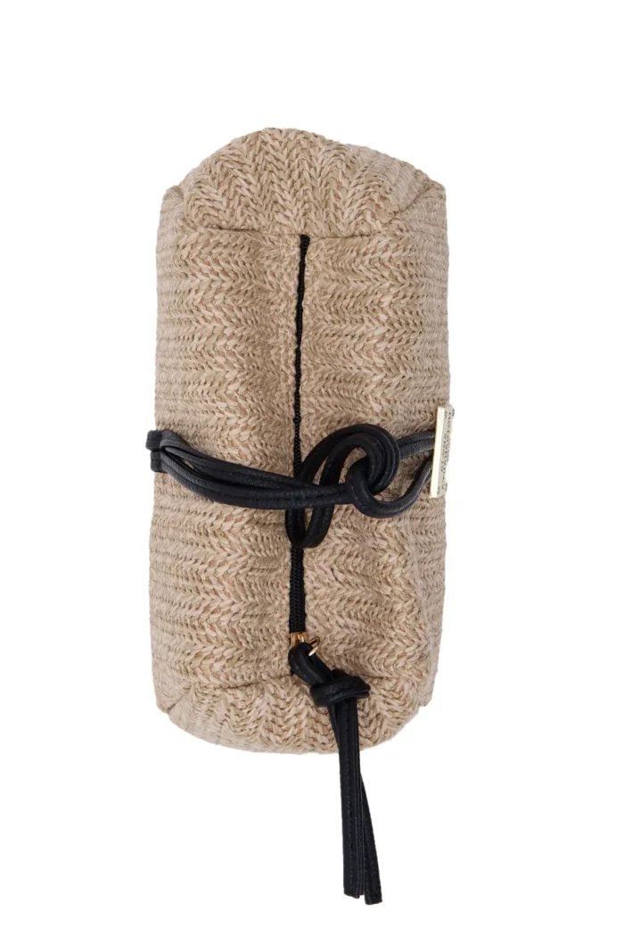 Lunchbag Vegan Straw Τσάντα Εξοδου Μπεζ - Image 2