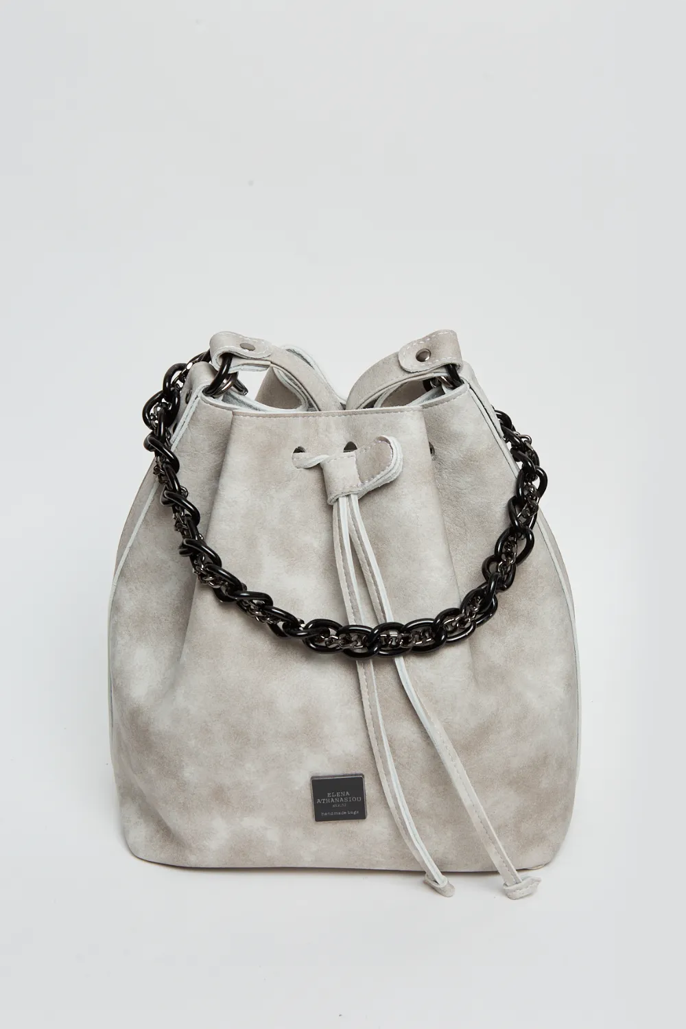 Retro Chain Pouch Bag Γκρί - Image 1