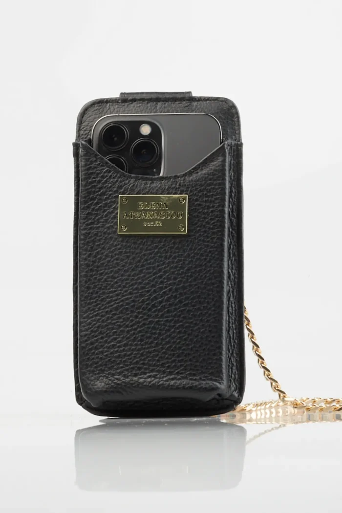 Chain Phone Bag Μαύρη - Image 3