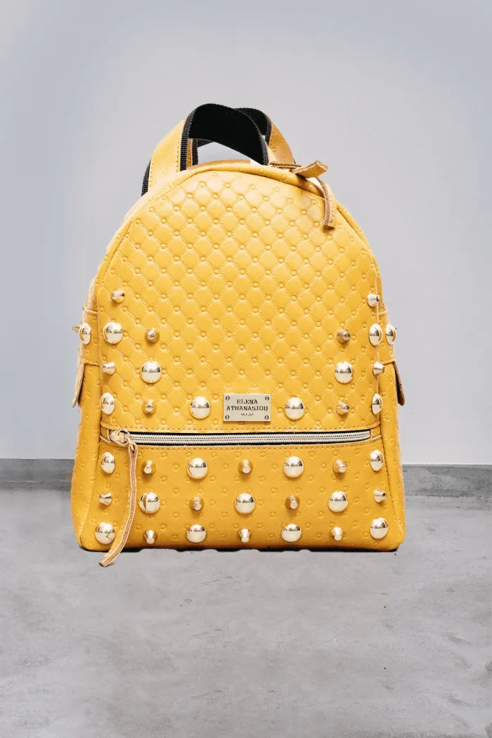 Retro Backpack Γυναικείο Κίτρινο Large - Image 2