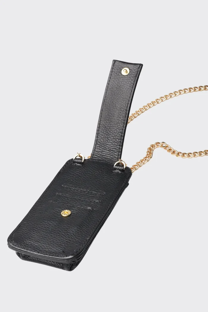 Chain Phone Bag Μαύρη - Image 6